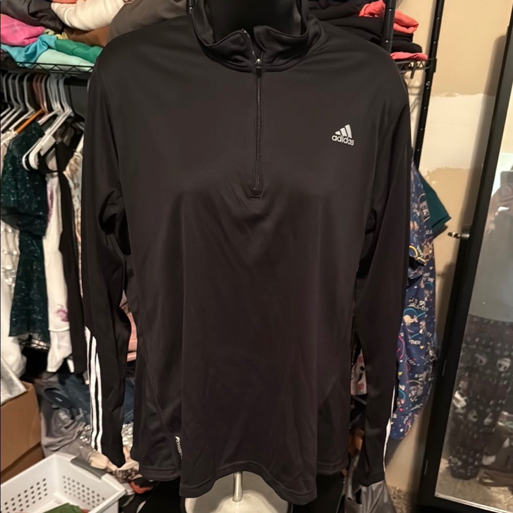 adidas Black Long Sleeve Top